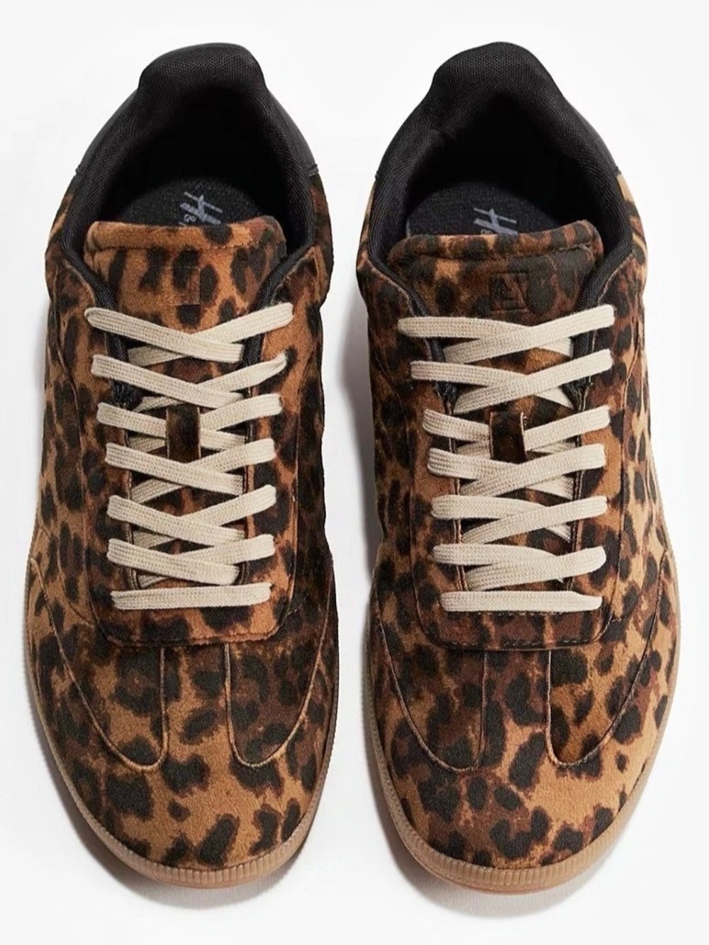 H&M Leopard-Print Trainers Brown & Black US 6 EUR 37๐๐ค๐